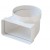 CURVA IN ABS VERTICALE PER TUBO D.100 TONDO A 120X60 RETTANGOLARE CGV126B PER VENTILAZIONE