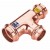 RACCORDO TEE F28XF18XF28 GAS/ACQUA OMOLOGATO
