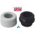MORSETTO COMBINATO D.48/58 MM CON COPRIMORSETTO BIANCO PUCC1330