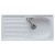 LAVELLO CERAMICA SERIE APPOGGIO 100X45 1 VASCA E SGOCCIOLATOIO REVERSIBILE ELISEO