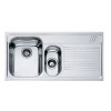 FRANKE LAVELLO ARMONIA 101.0022.379 AMX 651 CM 100X50 2 VASCHE SX (1 PICCOLA PER ORTAGGI) CON GOCCIOLATOIO DX COMPLETO D