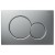 PLACCA CROMO OPACO  DOPPIO PULSANTE SIGMA 1 NEW GEBERIT