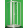 BOX ANGOLO SKIPPER VELA PROFILO RIVESTIMENTO ACCIAIO ANGOLO A 4 ANTE CM 65/70-85/90 CRISTALLO SATINATO FORTE BS109