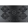 FRANKE PIANO COTTURA CRYSTAL BLACK FHCR 755 4G TC HE BK C CM 75X51 CRISTALLO NERO 106.03745.283 5 FUOCHI GRIGLIE IN GHIS