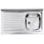 LAVELLO SERIE APPOGGIO 90X50 1 VASCA SX