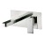MISCELATORE LAVABO INCASSO LEVEL  PAFFONI CROMO LES106CR COMPLETO DI PIASTRA ACCIAIO INOX 250 X 100 BOCCA CM. 24