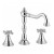 BATTERIA LAVABO  3 FORI S.A.11/4 CANNA ALTA TORNITA SNODATA PAFFONI BELINDA  A DISCO CERAM.FBLV055CR CROMO