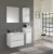COMPONIBILE DA BAGNO  SERIE KORA BASE DA 80 CM  CON SPECCHIO E COLONNA H.160 X 30 L X P. 27 BIANCO FRASSINATO