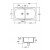 LAVELLO SERIE GENIUS INCASSO 86X50 DUE VASCE  REVESIBILE