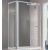 BOX PORTA SCORREVOLE SMERALDA  PROFILO CROMO CM 94/99 CRISTALLO TRAPARENTE MM.3  H.185