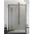 BOX PORTA SCORREVOLE FUSION  PROFILO CROMO  CM 137/141 CRISTALLO TRAPARENTE MM. 6 H.185