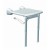 sedile da fissare a muro con gambe art. BRDIS072