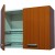 PENSILE SCOLAPIATTI  DA CUCINA  2 ANTA  TEAK  L. CM 80 X H. 55 X P. 34