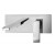 MISCELATORE LAVABO INCASSO LEVEL  PAFFONI CROMO LES105CR COMPLETO DI PIASTRA ACCIAIO INOX 250 X 100