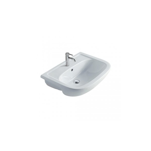 LAVABO SEMINCASSO NEMI CM 64X48 GALASSIA