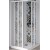 BOX DOCCIA ANGOLARE 2 ANTE IN ACRILICO BIANCO SERIE ACRIL 70X70