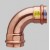 CURVA  RAME A PRESSARE FF 28 A 90° GAS/ACQUA