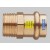 RACCORDO DRITTO RAME A PRESSARE M ''3/4 X 18 F GAS