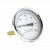 TERMOMETRO BIMETALLICO POSTERIORE DN 40. GAMBO IN OTTONE 3/8  CM.3,6  0-80°