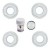KIT TAPPI PER RADIATORE ALL.1X 1/2 NOIR SABLE SENZA MENZOLE