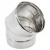 CURVA ACCIAIO MONOPARETE  A 45°MF D.130MM AISI 316