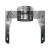 SUPPORTO MURALE PER CANNA FUMARIA MONO PARETE INOX  AISI 316 D.250