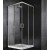 BOX ANGOLARE FACILE  PROFILO CROMO  CM 66/68 x 116/118  CRISTALLO TRASPARENTE' MM. 6 H.195