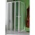 BOX FLEX  PORTA A  SOFFIETTO RIPIEGABILE ALL'INTENO E ALL' ESTERNO  CROMO CRISTALLO TRASPARENTE CON TRATTAMENTO ANTICALCARE  MM.