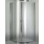 BOX PORTA SCORREVOLE FUSION  PROFILO CROMO  CM 137/141 CRISTALLO TRAPARENTE MM. 6 H.185