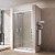 BOX PORTA SCORREVOLE FUSION  PROFILO CROMO  CM 137/141 CRISTALLO TRAPARENTE MM. 6 H.185