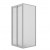 BOX PORTA SCORREVOLE LINEA 2000 SERIE RAPID TELAIO  NERO MAT 115/120  CRISTALLO TRAPARENTE MM. 6 TRATTAMENTO ANTIGOCCIA DI SERIE