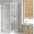 BOX PORTA AD UN ANTA A BATTENTE S SLIDE  68-76 BIANCO CRISTALLO CINCILLA' MM. 6 FORTE