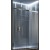 BOX PORTA SCORREVOLE A DUE ANTE MAYA SLIDE139/147 CROMO CRISTALLO ACIDATO  MM. 6 FORTE BL105