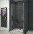 BOX PORTA AD UN ANTA A BATTENTE S SLIDE  76-84 CROMO CRISTALLO TRASPARENTE' MM. 6 FORTE BL752