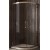 BOX TONDO FORTE SLIDE GIANO A QUATTRO ANTE DUE FISSE E DUE APRIBILI 67-71 / 87-91 CROMO CRISTALLO TRASPARENTE MM.6 BL700
