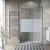 PORTA DOCCIA SCORREVOLE  AUGE COMPANY SERIE ECO CM 118/120  H 190 CROMO CRISTALLO TRASPARENTE TEMPERATO  MM6