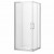 BOX PORTA SCORREVOLE LINEA 2000 SERIE FLEX  TELAIO  CROMO 115/120  CRISTALLO TRAPARENTE MM. 6 TRATTAMENTO ANTIGOCCIA DI SERIE  H