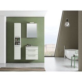 COMPONIBILE DA BAGNO  SERIE GIO 03 DA 80 X 40 CM-SPECCHIO CONTENITORE E  APLIQUE