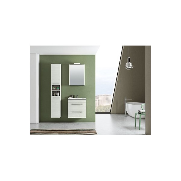 COMPONIBILE DA BAGNO  SERIE GIO 03 DA 80 X 40 CM-SPECCHIO CONTENITORE E  APLIQUE