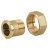 CODOLO DRITTO OTTONE GIALLO CON DADO GIREVOLE 3/4 X 3/4 MF