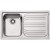 FRANKE LAVELLO RADAR 101.0053.241  RRX 611-86 CM 86X50 1 VASCA SX CON GOCCIOLATOIO DX INOX COMPLETO DI SIFONE