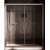 BOX PORTA SCORREVOLE A QUATTRO ANTE MITHRA CRISTALLO TRASPARENE\' 167-175 CROMO CON TRATTAMENTO AQVA CLEAN
