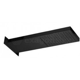 SOFFIONE CASCADE PAFFONI RETTANGOLARE NERO OPACO ZSOF099NO