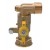 VALVOLA GAS CONTATORE GIREVOLE CON PRESA PRESSIONE M 1X1/14 F GIREVOLE