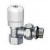 VALVOLA TERMOSTATIZZABILE FAR SERIE TOP ANGOLO FERRO CROMO DA 1/2 CON CODOLO PREGUARNITO IN EPDM