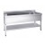 Lavabo a canale in acciaio inoxAISI 304 –R825 02 CM spessore 10/10 stampata con angoli fori 27arrotondati – carenata con alzatin