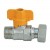 VALVOLA  GAS DRITTO BOCCHETTONATO 1/2 F X 1/2 M FARFALLA