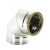 CURVA ACCIAIO DOPPIAPARETE  A 90°MF D.200MM AISI 316