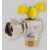 COLLETTORE CON PRESA PRESSIONE VALVOLA SFERA GAS 1 X 3/4 CON 2 USCITE INTERNO CONICO E CASSETTA PLASTICA