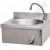 LAVAMANI INOX  CM 400 X 350X H 200 COMANDO A GINOCCHIO CON RUBINETTO TEMPORIZZATO RIVER R725